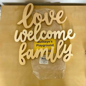 Target bullseye playground wood paintable farmhouse signs